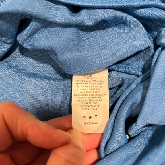 Cherish Blue Top Size S - Picture 3 of 7